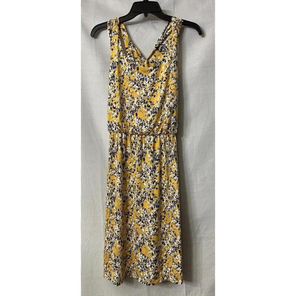 NWT Kaileigh Tasha Womens Yellow Floral Knit Casual Sleeveless Dress‎ Size 2XL